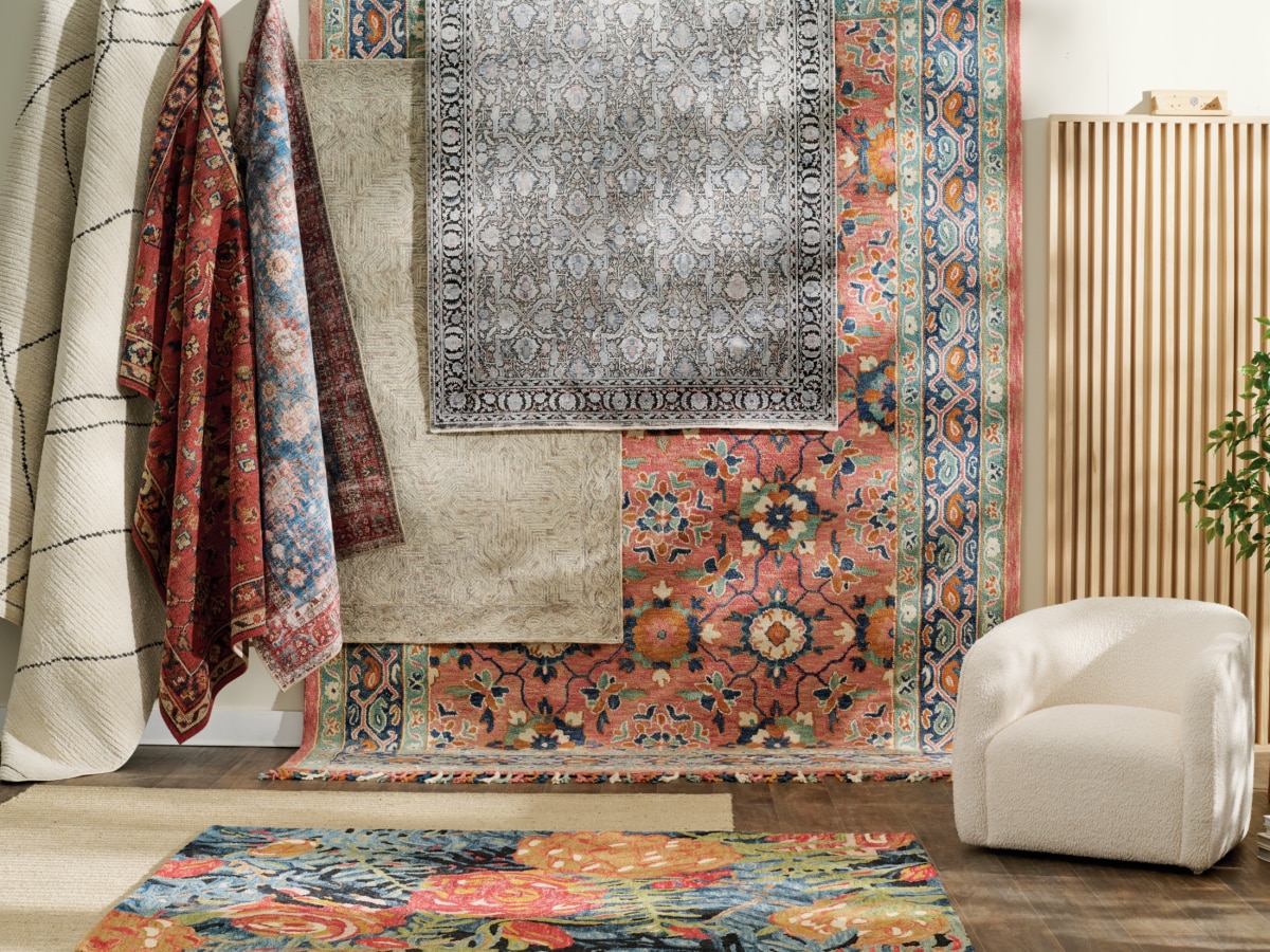 A selection of rugs from Grandin Road.