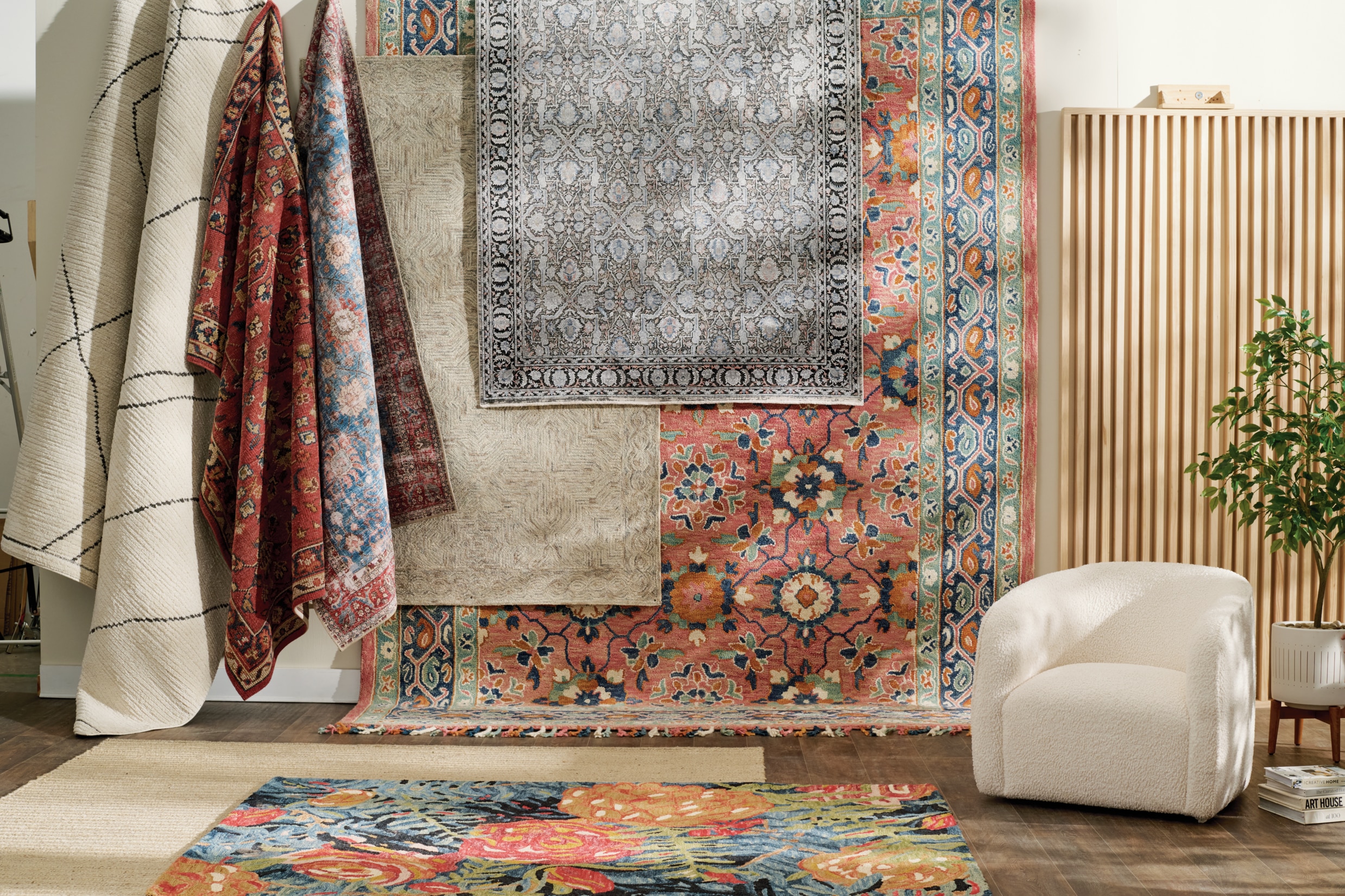 A selection of rugs from Grandin Road.